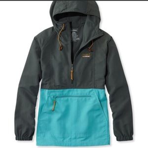 LL Bean Mountain Classic Anorak Colorblock